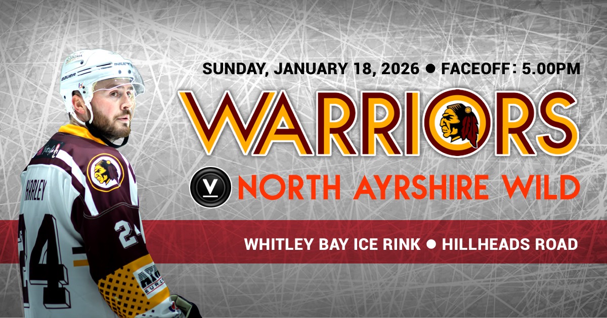 Whitley Warriors vs North Ayrshire Wild @ Whitley Bay Ice Rink, Sunday 18 January 2026